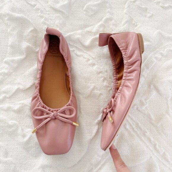 Tory Burch Square Toe Flats Size 5 - Picture 4 of 6